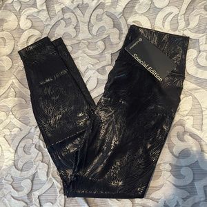 Lululemon, Black, Detailed, Leggings, Size 6